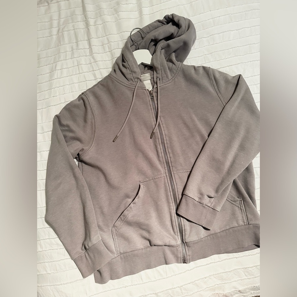 H&M Size Medium Grey Zip Up